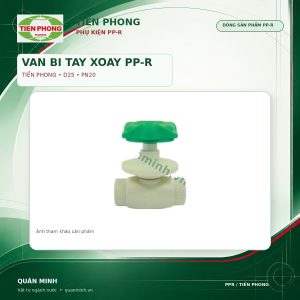 2395 vbx25t van bi ppr tay xoay tien phong d25 pn20
