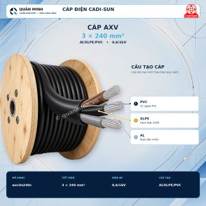 cadi sun cap axv 3x240mm2 al xlpe pvc 0 6 1kv