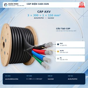 cadi sun cap axv 3x300 1x150mm2 al xlpe pvc 0 6 1kv