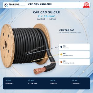 cadi sun cap cao su crr 2x16mm2 cu nr nr 0 6 1kv