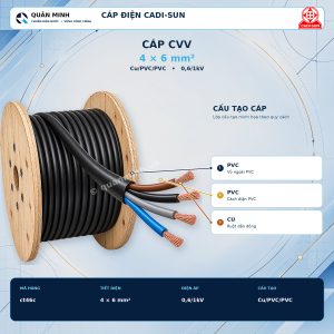 cadi sun cap cvv 4x6mm2 cu pvc pvc 0 6 1kv