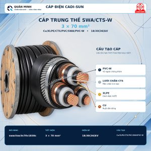 cadi sun cap trung the swa cts w 3x70mm2 cu xlpe cts pvc swa pvc w 18 30 36 kv