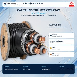 cadi sun cap trung the swa cws ct w 3x70mm2 cu xlpe cws ct pvc swa pvc w 18 30 36 kv