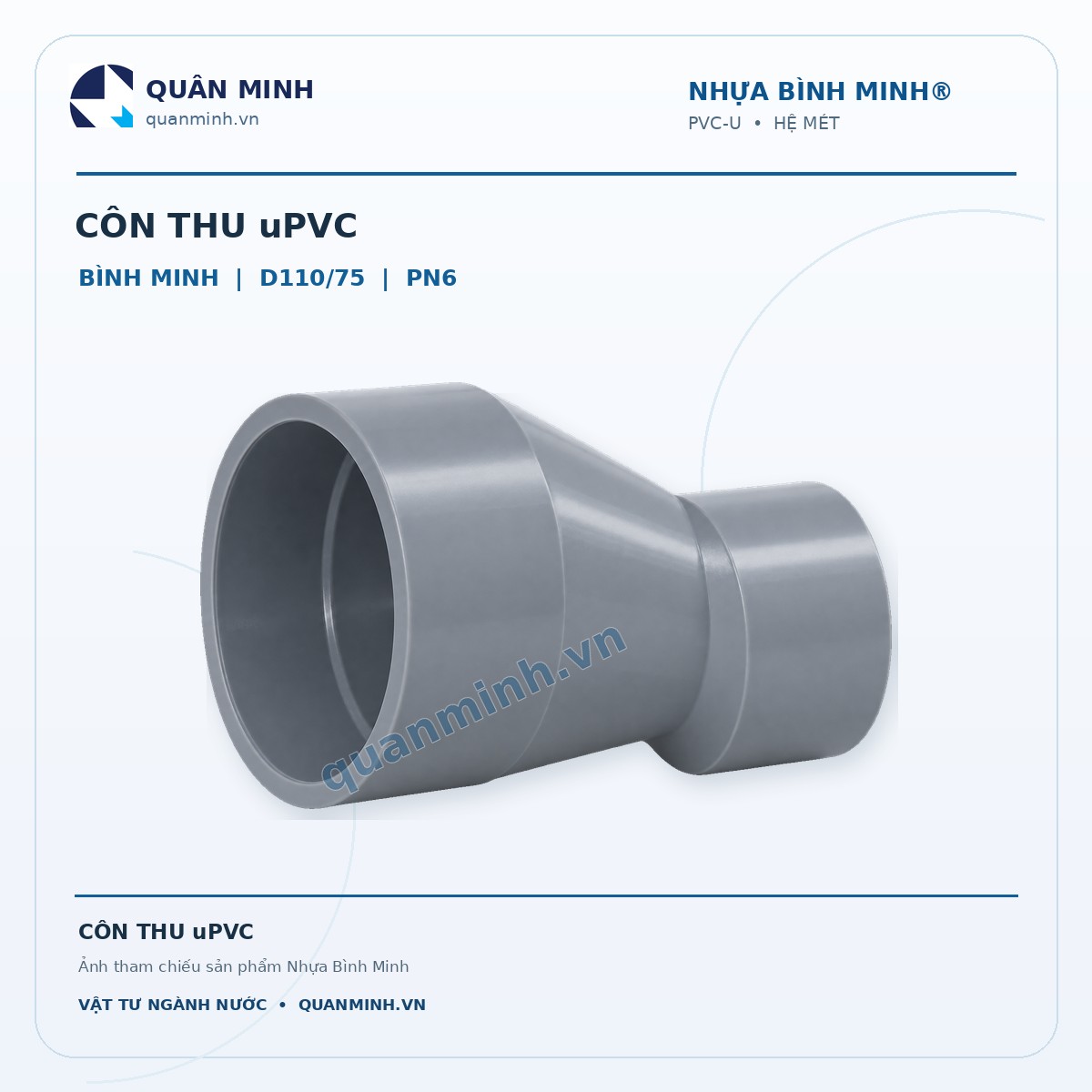 con thu upvc binh minh d110 75 pn6