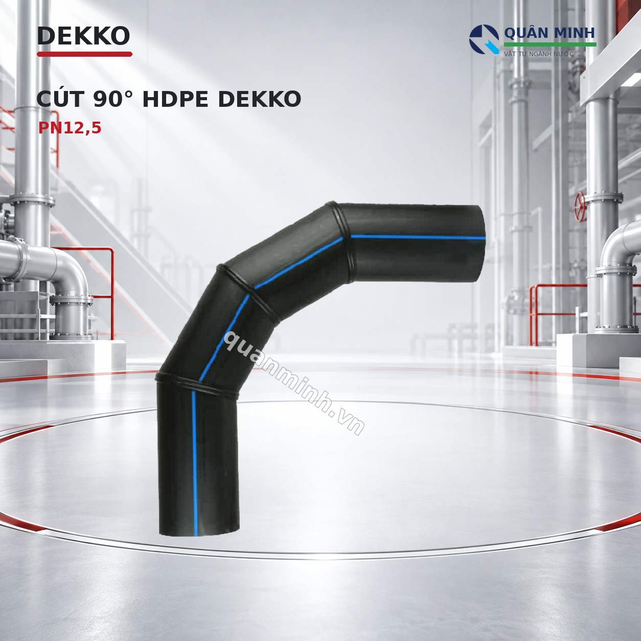 cut 90 do hdpe dekko d75 pn12 5
