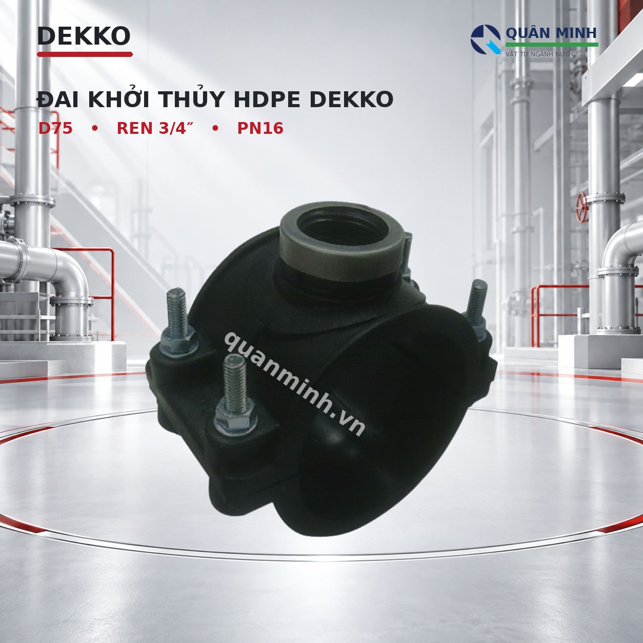 dai khoi thuy hdpe dekko d75x3 4 pn16