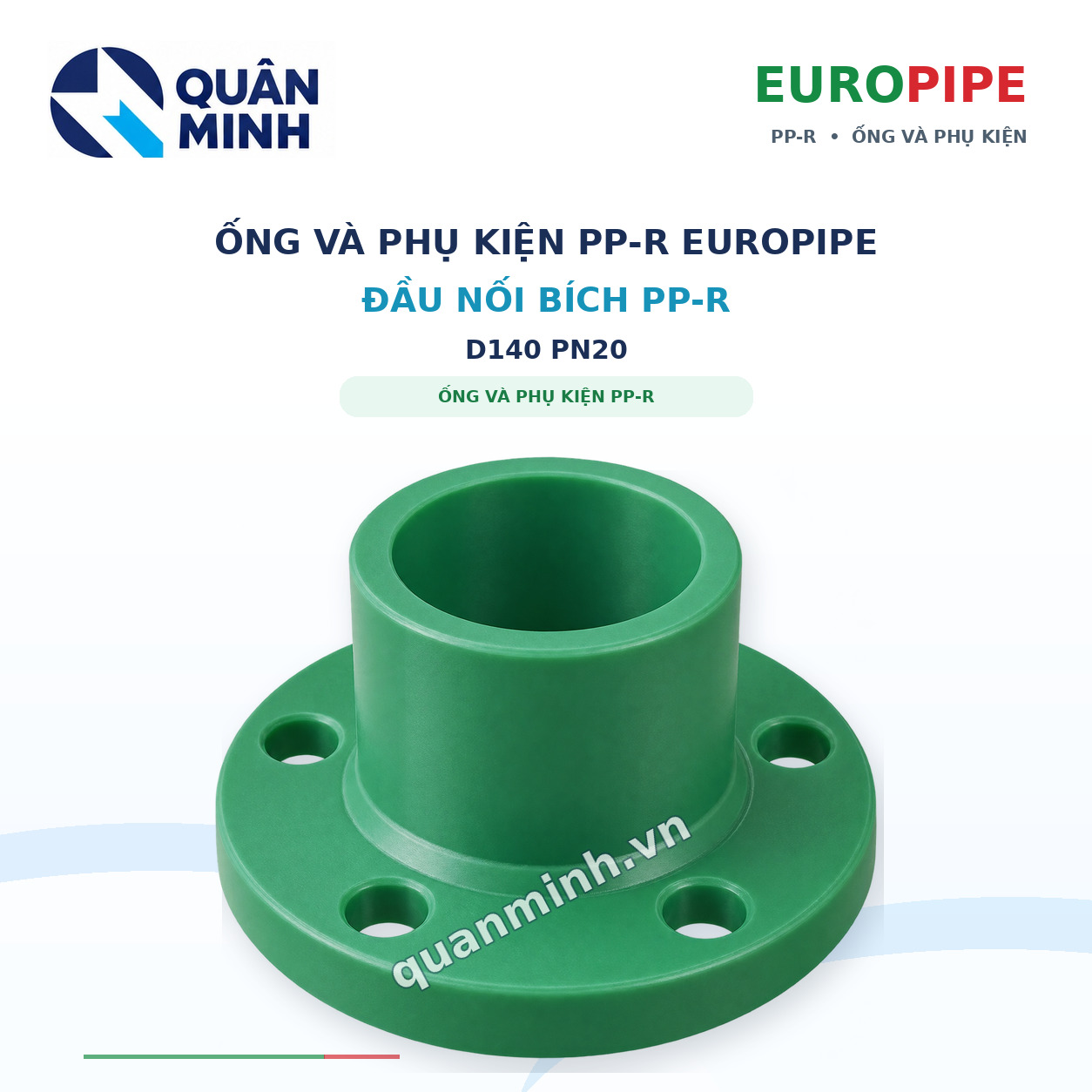 dau noi bich ppr europipe d140 pn20
