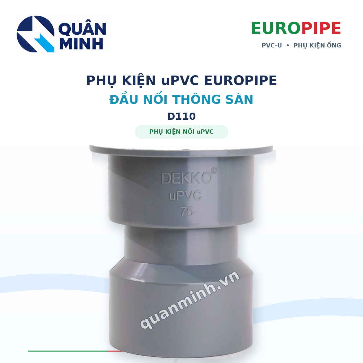 dau noi thong san upvc europipe d110