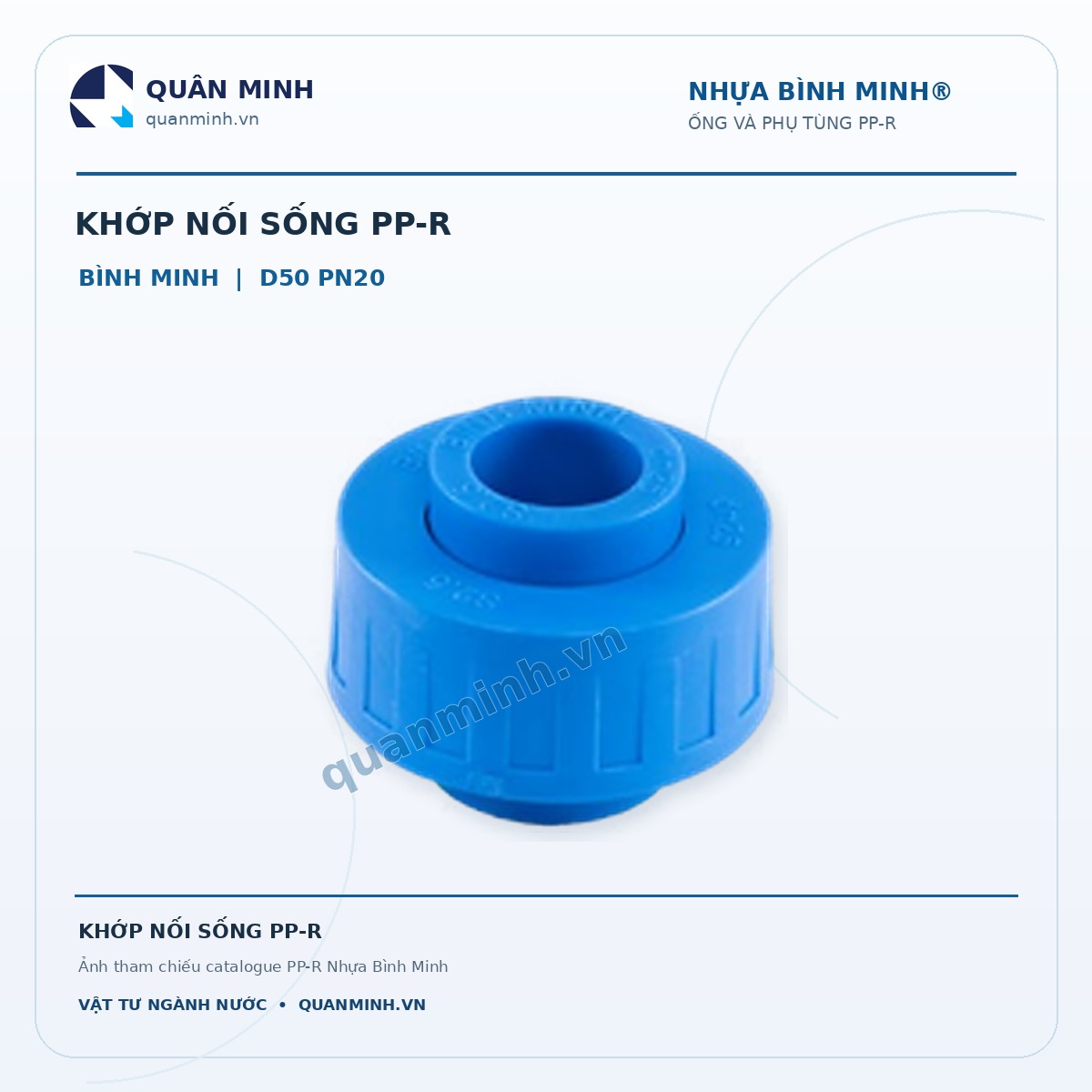 khop noi song ppr binh minh d50 pn20