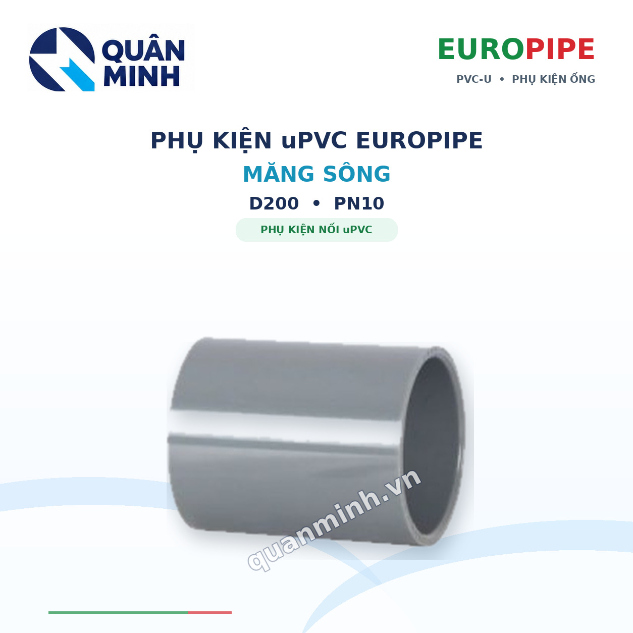 mang song upvc europipe d200 pn10