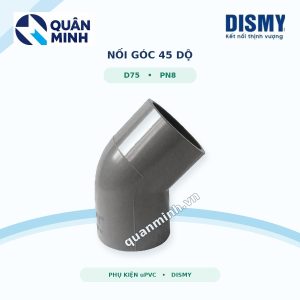 noi goc 45 o upvc dismy d75 pn8