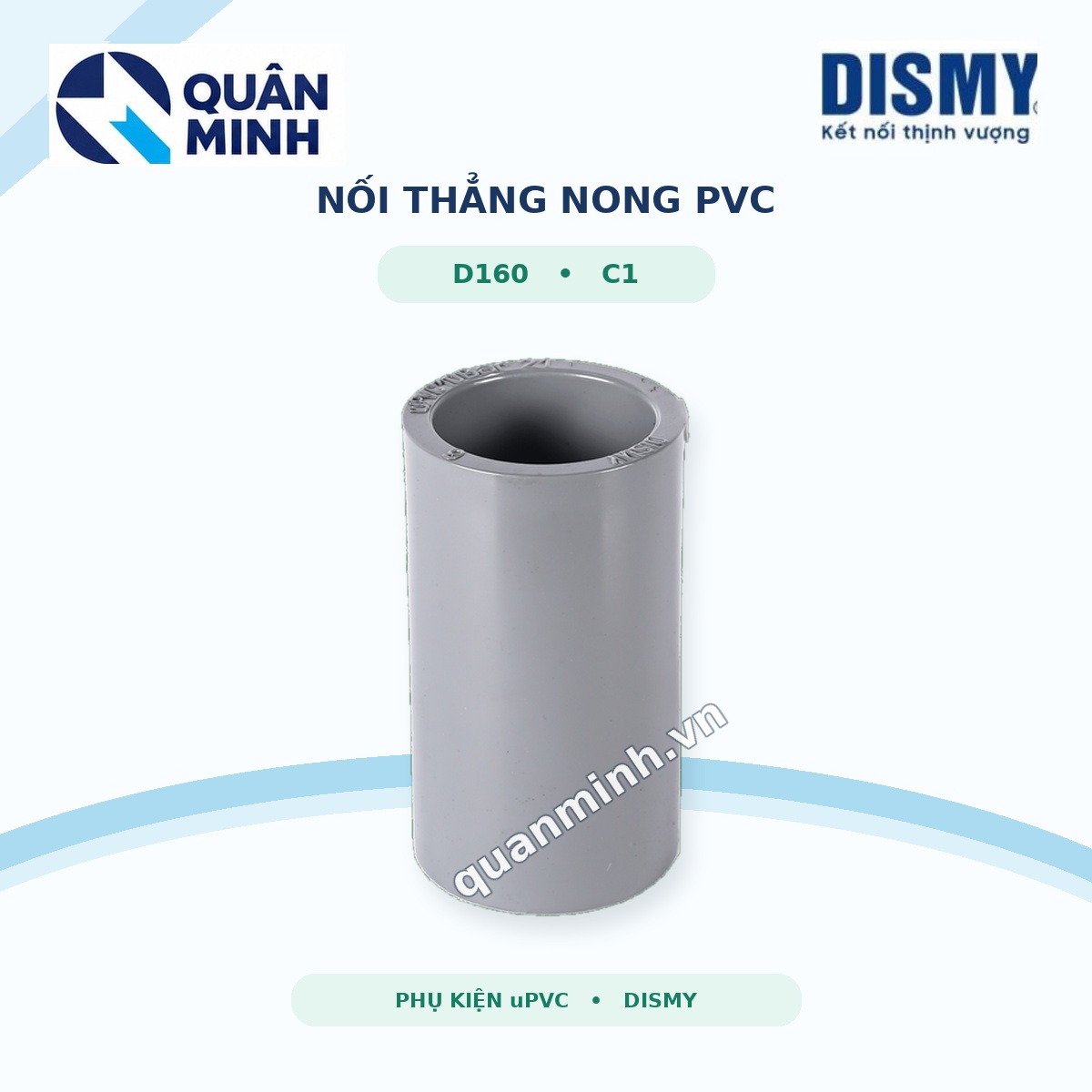 noi thang nong pvc c1 d160 dismy