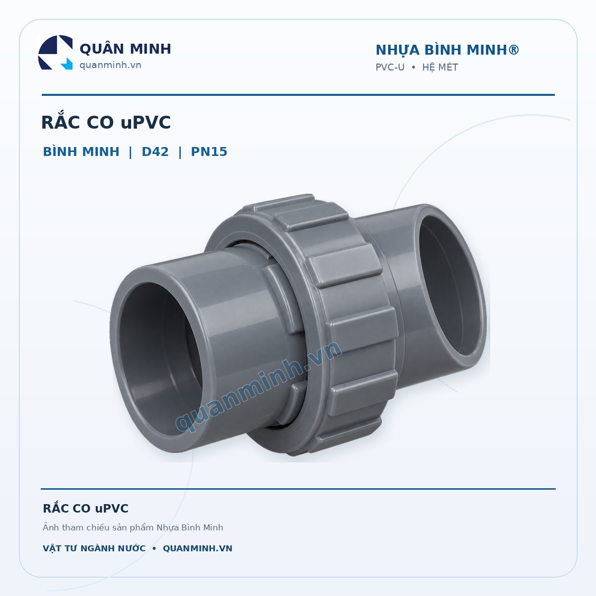 rac co upvc binh minh d42 pn15