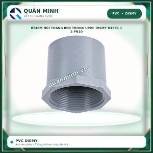 rt48m noi thang ren trong upvc dismy d48x1 1 2 pn10