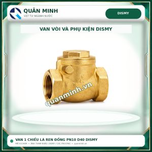 v1c40m van 1 chieu la ren dong pn10 d40 dismy