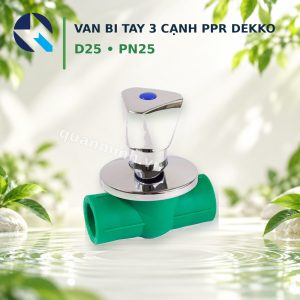 van bi tay 3 canh ppr dekko d25 pn25