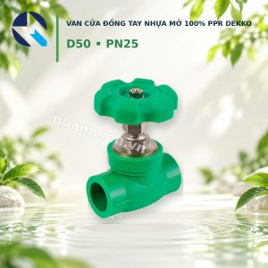 van cua dong tay nhua ppr dekko d50 pn25