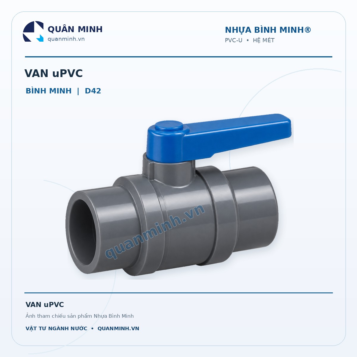 van upvc binh minh d42