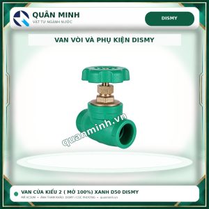 vc50m van cua kieu 2 mo 100 xanh d50 dismy