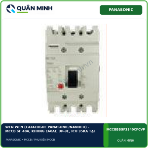 wen wen catalogue panasonic nanoco mccb sf 40a khung 160af 3p 3e icu 35ka tai 240vac