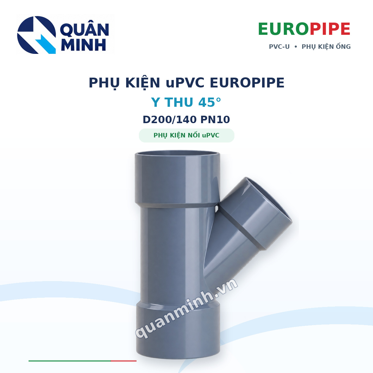y thu upvc europipe d200 140 pn10