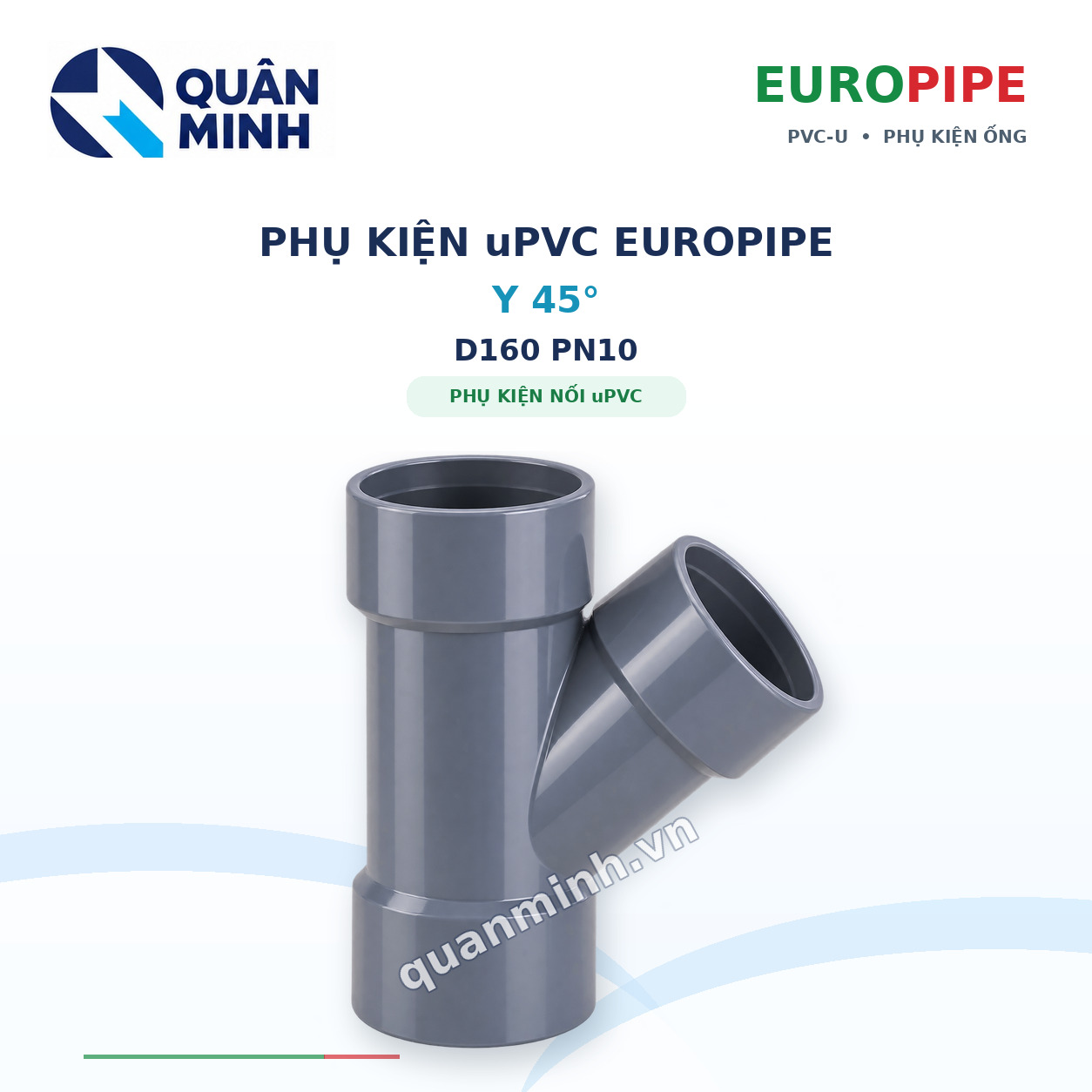 y upvc europipe d160 pn10